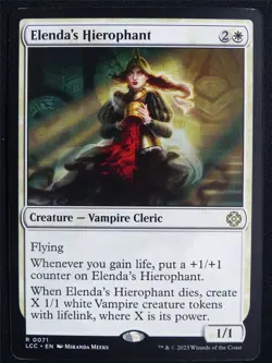 Elenda's Hierophant - LCC - Mtg Card #5NJ - Image 1