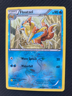 Floatzel 33/124 Reverse Holo Pokemon Card - B&W Dragons Exalted set - 2012 - MP - Image 1