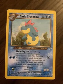 Pokemon TCG Dark Croconaw Neo Destiny Card 32/105 Unlimited Uncommon LP - Image 1