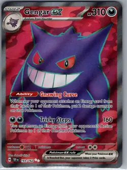 Gengar ex 193/162 SV05: Temporal Forces - Pokemon Card - NM - Image 1
