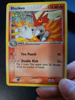 Blaziken 1/17 Pop Series 1 Holo Rare Pokemon Card MP/HP - Image 2