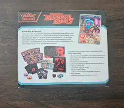 Pokemon TCG Destined Rivals Elite Trainer Box ETB OPEN BOX NO CARD PACKS READ! - Image 4