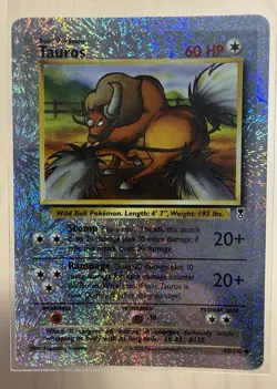 Tauros - Pokemon Card 65/110 - Reverse Holo Legendary Collection - NM - Image 1
