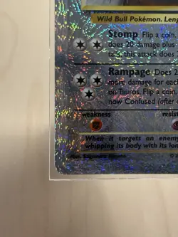Tauros - Pokemon Card 65/110 - Reverse Holo Legendary Collection - NM - Image 4