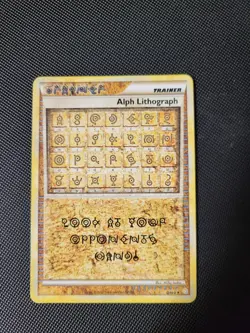 Alph Lithograph One - Heart Gold Soul Silver - Pokemon Card - DMG/CREASED - Image 1