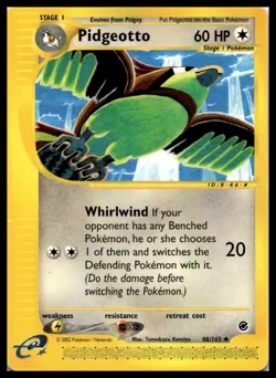 Pidgeotto 088/165 Expedition e-Reader NonHolo Pokemon Card | LP - Image 1