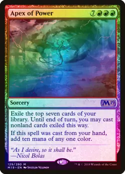 Apex of Power FOIL Core Set 2019 / M19 PLD Red Mythic Rare MTG CARD ABUGames - Image 1