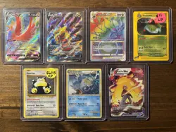 Pokemon TCG Card Lot - 7 Cards - All cards near mint unless noted with sticker - Image 1