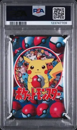 PSA 9 MINT 1998 Pokemon Televi-Kun Pikachu Ace of Clubs playing card - Image 2