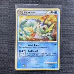 Vaporeon 41/90 | Regular Non-Holo Uncommon Pokemon Card | HS Undaunted 2010 - Image 4