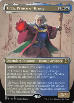 Urza, Prince of Kroog (Borderless) R The Brothers' War 296 LP-NM - Image 1
