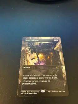 1x Promo Bitter Triumph Store Championship Extended Full Art MTG Magic - Image 1