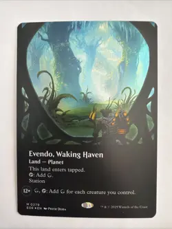 MTG Edge Of Eternities Evendo, Waking Haven Showcase Foil M/NM - Image 1