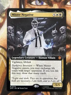 Mister Negative (Borderless) #0274 MTG Marvel Spider-Man Regular Mythic - NM/M - Image 1