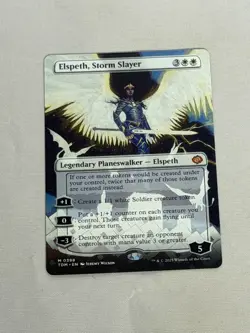 MTG Elspeth, Storm Slayer Borderless Tarkir: Dragonstorm Magic the Gathering - Image 1
