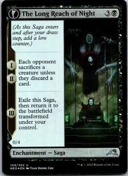 MTG Foil-The Long Reach of Night-Kamigawa: Neon Dynasty #109 - Image 1