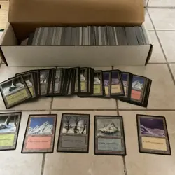 Mtg Vintage Land Lot - Snow Covered Lands, Portal Lands, Urza’s Saga, Mirage - Image 1