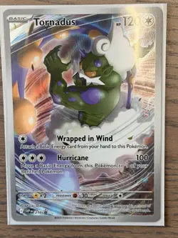 Pokemon Center Exclusive Tornadus 210 Holo Promo White Flare Pokemon TCG - Image 1