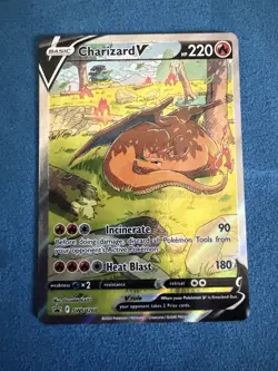 Pokemon TCG Charizard v SWSH260 Sword & Shield Promo Card Near Mint Condition - Image 1