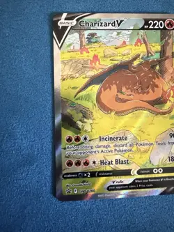 Pokemon TCG Charizard v SWSH260 Sword & Shield Promo Card Near Mint Condition - Image 2