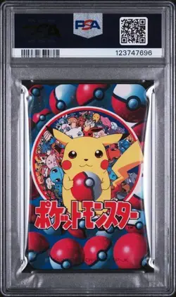 PSA 9 MINT 1998 Pokemon Televi-Kun Pikachu Ace of Diamonds playing card - Image 2