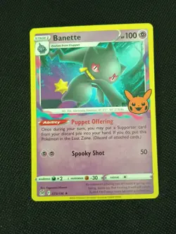 Pokemon TCG Banette 073/196 Halloween 2023 Trick or Trade - Stamped Rare - Image 1