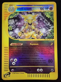 Pokemon TCG Expedition Base Set Reverse Holo Alakazam 33/165 NM/M - Image 1