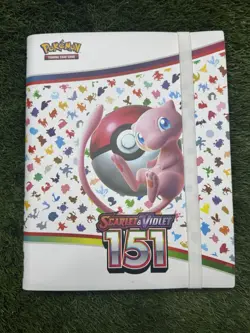 Pokemon 151 Nearly Complete Base & Reverse Holo Set 1-165 With Binder - Image 1