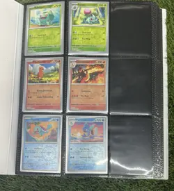 Pokemon 151 Nearly Complete Base & Reverse Holo Set 1-165 With Binder - Image 2