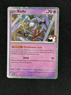 Pokemon Klefki Prize Pack Series 4 Cosmos Holo Play Stamped Promo 096/198 NM - Image 1