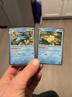 Pokemon TCG Mega Evolutions Psyduck + Golduck Promos MEP EN 007 + 008 - Image 1