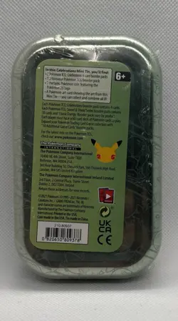 2021 Pokemon Celebrations Mini Tin Factory Sealed Galar Region Art - Image 2