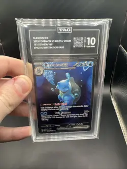 TAG GEM MINT 10 Pokemon TCG Blastoise ex 200/165 Sv: Scarlet & Violet 151 Holo - Image 4