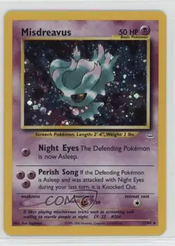 Misdreavus Holo Pokemon Neo Revelation #11 2001 - Image 1
