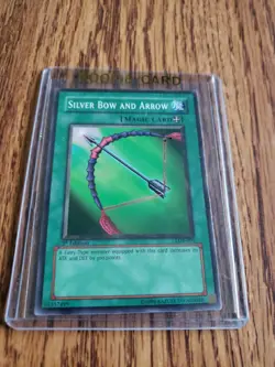 Yu-Gi-Oh! TCG LOB-091 Silver Bow and Arrow Legend of Blue Eyes 1st Edition NM-MT - Image 1