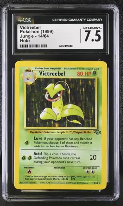 CGC 7.5 Victreebel 1999 Jungle 14/64 Holo Pokemon Card - Image 1