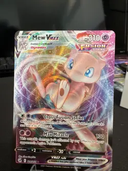 Pokemon TCG Mew VMAX 114/264 Swsh08: Fusion Strike Holo Card Near Mint Condition - Image 1