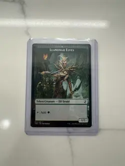 ERROR CARD LLANOWAR ELVES #12 MTG Time Spiral Remastered Token RARE CRIMP ERROR - Image 1