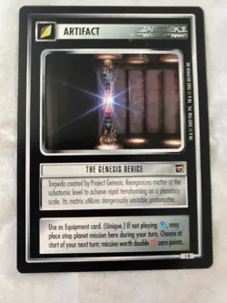Star Trek CCG 1E TMP THE GENESIS DEVICE Rare Card NEVER PLAYED - Image 1