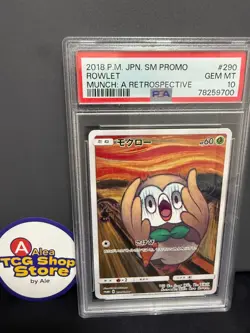 PSA10 Rowlet Munch : A Retrospective 290/SM-P Promo Pokemon Card Japanes - Image 1
