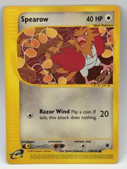 Spearow 130/165 - Expedition Base Set - Pokemon Card Regular Common MP Condition - Image 1
