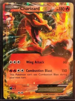 2014 Pokemon Charizard EX Holo Card #12/106 RARE - Image 1
