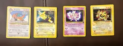 KIDS WB Presents POKEMON The First Movie 4 Great BLACK STAR PROMO SET cards 1999 - Image 1