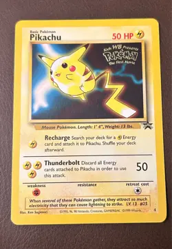 KIDS WB Presents POKEMON The First Movie 4 Great BLACK STAR PROMO SET cards 1999 - Image 5