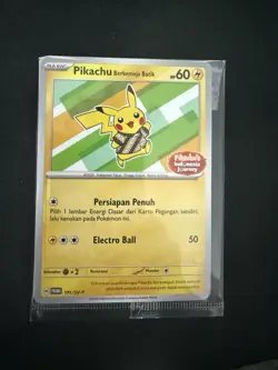 Pokemon Card - Pikachu Berkemeja Batik 101/SV-P Indonesia Journey Promo - SEALED - Image 1