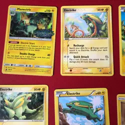 13 X Pokemon Cards Bundle Electrike And Manectric Including Holo Ex - Image 2