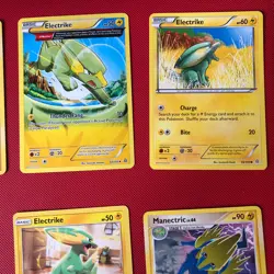 13 X Pokemon Cards Bundle Electrike And Manectric Including Holo Ex - Image 3