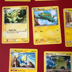 13 X Pokemon Cards Bundle Electrike And Manectric Including Holo Ex - Image 5
