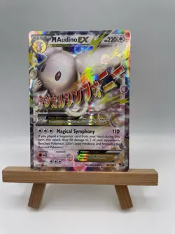 Pokemon TCG M Audino EX Mega Holo Card 85/124 Fates Collide NM - Image 1