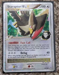 Pokemon TCG Staraptor FB LV.X Holo Rare Card 147/147 Platinum Supreme Victors HP - Image 1